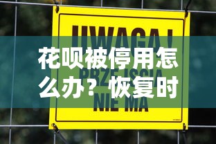 花呗被停用怎么办？恢复时间与信用修复全攻略