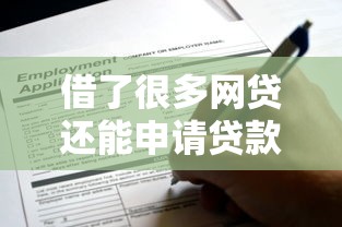 借了很多网贷还能申请贷款吗？负债后的贷款申请攻略