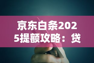 京东白条2025提额攻略：贷款理财用户必看技巧