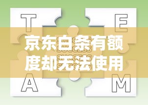 京东白条有额度却无法使用？6招教你快速解决