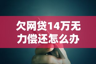 欠网贷14万无力偿还怎么办？贷款理财专家教你应对策略