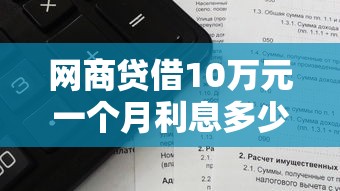 网商贷借10万元一个月利息多少钱？详细计算方式与还款攻略
