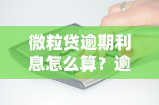 微粒贷逾期利息怎么算？逾期后费用详解及应对建议