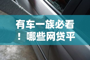 有车一族必看！哪些网贷平台支持车辆抵押借款？