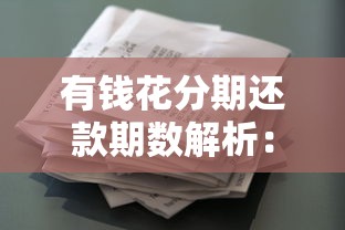 有钱花分期还款期数解析：如何选择最划算的贷款方案