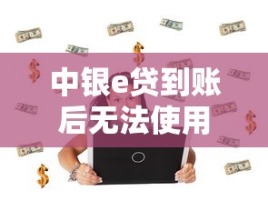 中银e贷到账后无法使用的原因及解决办法