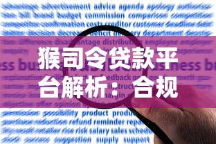 猴司令贷款平台解析：合规风险与真实用户评价