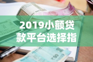 2019小额贷款平台选择指南：利率、风险与合规要点解析