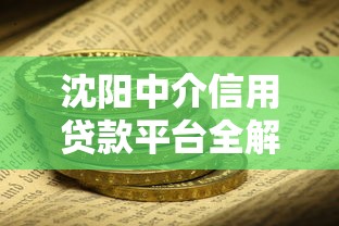沈阳中介信用贷款平台全解析：如何安全高效解决资金需求