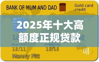 2025年十大高额度正规贷款平台测评：哪个平台能借30万？