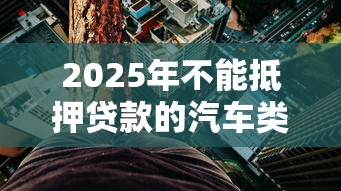 2025年不能抵押贷款的汽车类型及平台风险分析