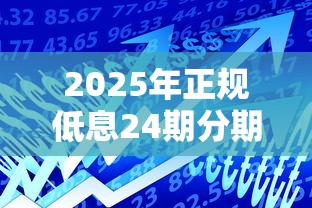 2025年正规低息24期分期贷款平台全解析