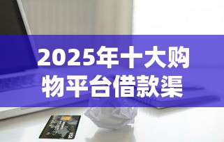 2025年十大购物平台借款渠道盘点：这些电商信贷产品最实用