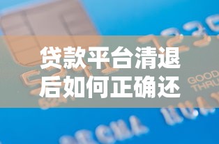 贷款平台清退后如何正确还款及债务处理指南