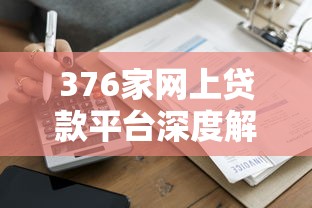 376家网上贷款平台深度解析：理财与借贷的实战指南