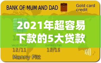 2021年超容易下款的5大贷款平台及理财攻略
