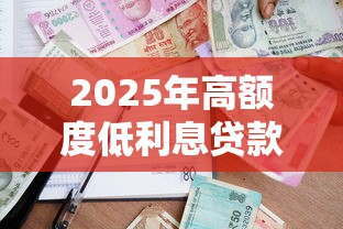 2025年高额度低利息贷款平台推荐及申请攻略
