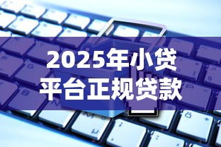 2025年小贷平台正规贷款产品深度盘点