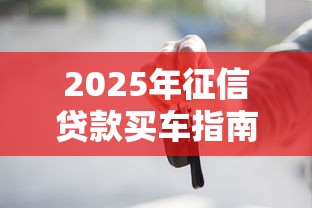 2025年征信贷款买车指南：选对平台省心又省钱