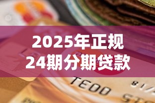 2025年正规24期分期贷款平台盘点：低息安全的选择指南