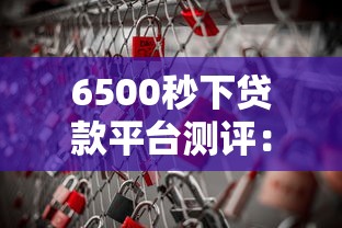 6500秒下贷款平台测评：快速到账与理财风险全解析