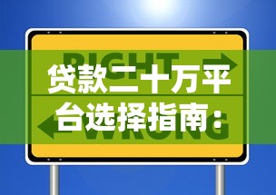 贷款二十万平台选择指南：避坑技巧与实战经验