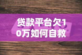 贷款平台欠10万如何自救？真实案例解析还款策略