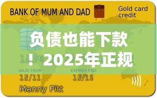 负债也能下款！2025年正规贷款平台避坑指南