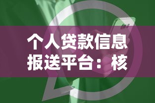 个人贷款信息报送平台：核心功能与使用指南