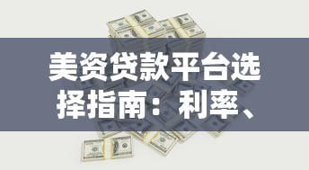 美资贷款平台选择指南：利率、风控、用户体验全解析