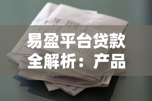 易盈平台贷款全解析：产品类型与申请攻略