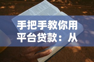 手把手教你用平台贷款：从申请到避坑全攻略