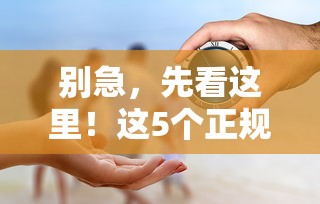 别急，先看这里！这5个正规借钱平台安全又省心