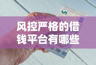 风控严格的借钱平台有哪些？急用钱必看这几个靠谱选择！