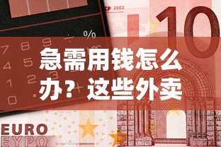 急需用钱怎么办？这些外卖平台居然能借钱！附详细攻略