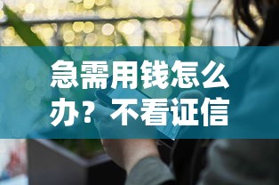 微信借钱太麻烦怎么办呢，试试这5个高额贷款平台