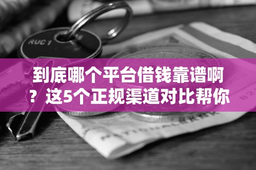 到底哪个平台借钱靠谱啊？这5个正规渠道对比帮你避坑！