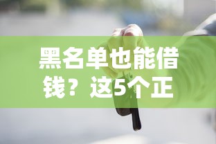 20岁不看征信的借款注意事项：试试这5个黑户能过的网贷平台