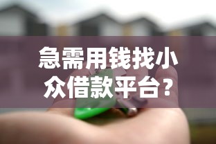急需用钱找小众借款平台？这些靠谱渠道你可能没听过！