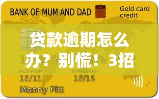 贷款逾期怎么办？别慌！3招教你化解平台借钱困局