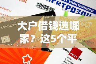 大户借钱选哪家？这5个平台额度高、利率低、到账快！