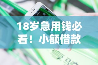 18岁急用钱必看！小额借款平台亲测有效 低门槛真实分享
