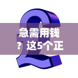 急需用钱？这5个正规贷款平台靠谱又安全！