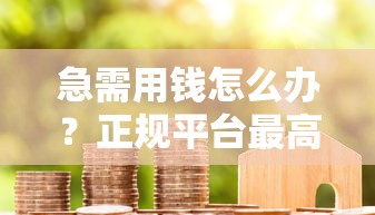 急需用钱怎么办？正规平台最高20万借款 利息低至...
