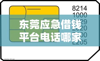 东莞应急借钱平台电话哪家快？3招教你快速到账避坑！