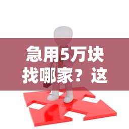 急用5万块找哪家？这3类低利率平台最划算！