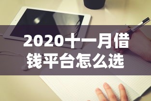 2020十一月借钱平台怎么选？实用攻略+避坑指南，手把手教你省心借款！