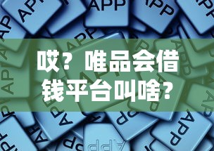 哎？唯品会借钱平台叫啥？原来叫这个！