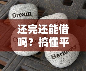 还完还能借吗？搞懂平台规则和这些避坑重点
