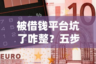 被借钱平台坑了咋整？五步操作守住钱袋子